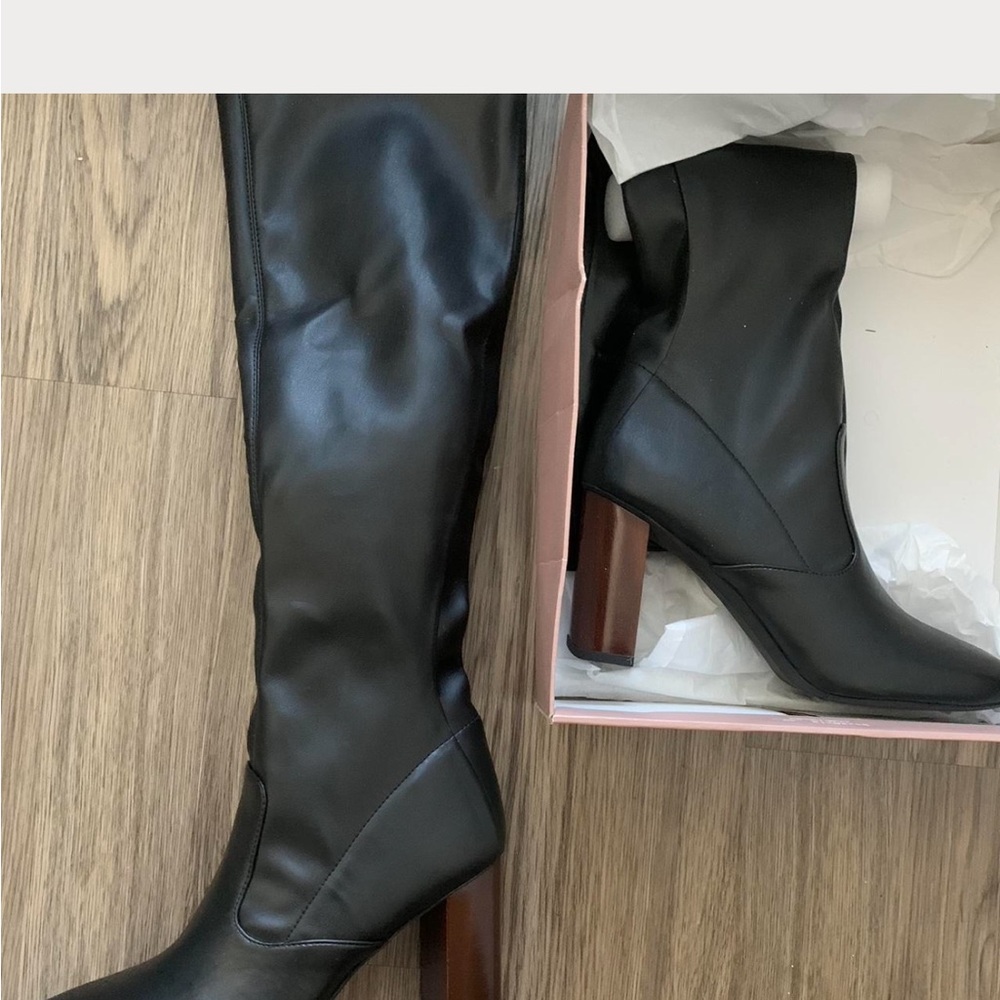 Franco Sarto Black Heeled Boots